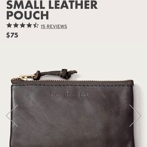 Filson Small Leather Pouch